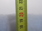 Přes noc hustě sněžilo a do rána jsme měli až 20cm sněhu.