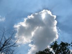 Celá obloha byla bez mráčku, byl tam pouze tehle jeden. Léto 2006