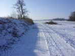 Zasnežená krajina v kombinácii so slnečným počasím, dňa 8.1.2009.