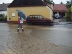 Voda v obci Drachkov na Strakonicku 4.7.2009