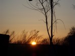 Východ Slnka za vynikajúcej dohľadnosti dňa 25.3.2009.