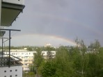 Dvojitá duha 8.5. 2009 Hradec Králové... Druhá není tak dobře vidět, ale je tam. 