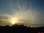 Cirrostratus při západu 