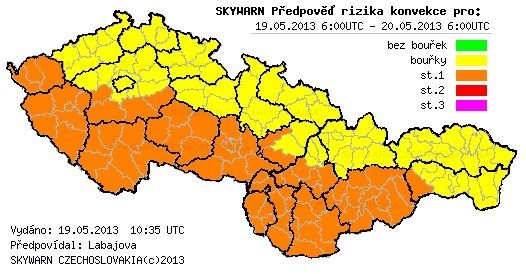 Předpověď od Skywarn.cz