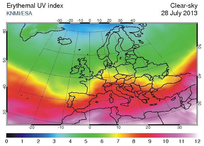 UV index od ČHMÚ