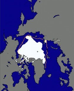 Mořský led 9.září 2013
