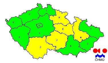 Meteorologické upozornění ČHMÚ