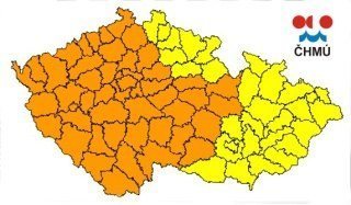 Meteorologické upozornění od ČHMÚ