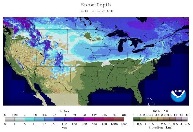 Vydatné sněžení v USA