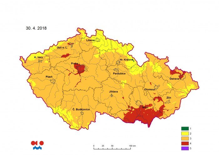 Nebezpečí vzniku požárů na území České republiky