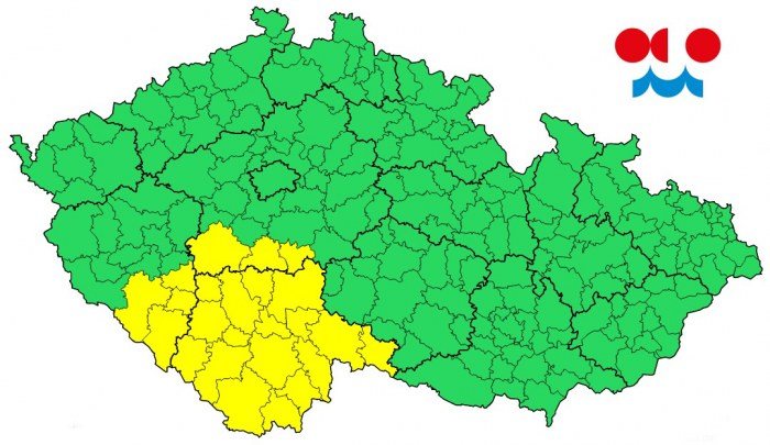 Meteorologické upozornění od ČHMÚ Meteorologické upozornění od ČHMÚ