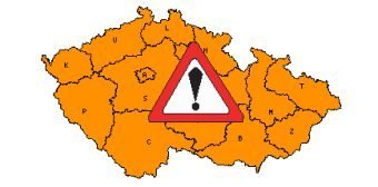 Mapa upozornění ČHMÚ