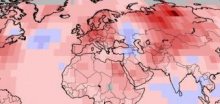 Země je nejteplejší od začátku sledování v roce 1880