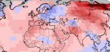 Začátek roku 2017 byl skoro o 0,19°C chladnější než loňský