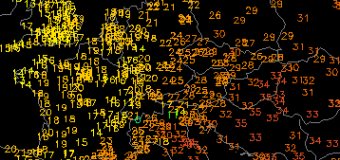 Dnešní teploty v Evropě
