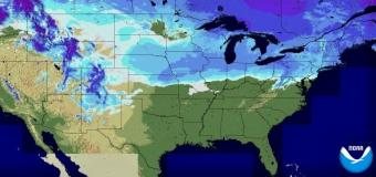 V prvních únorových dnech severovýchod USA zasáhlo sněžení